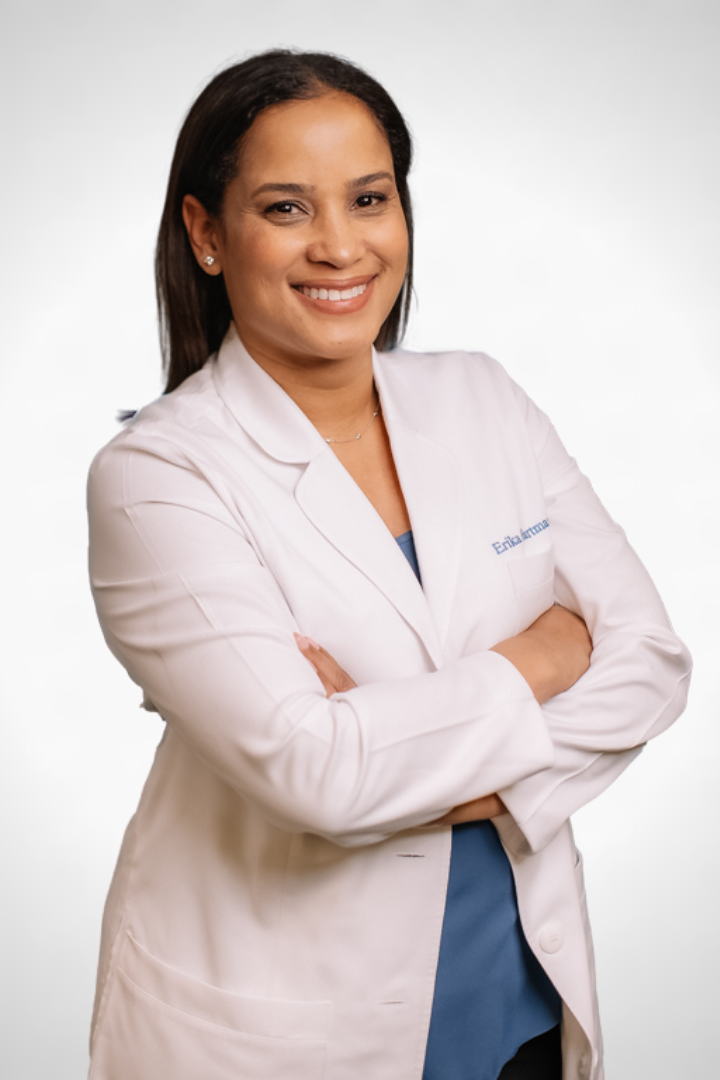 Dr. Erika Hartman Headshot White Coat
